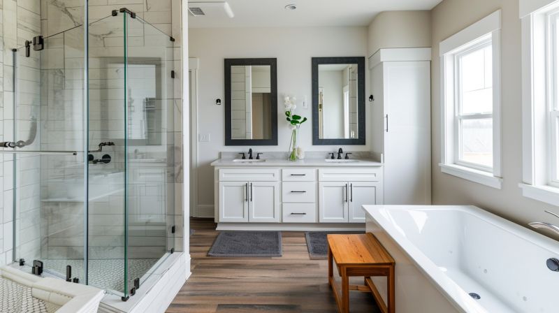 Floating Vanity and Shower Combo